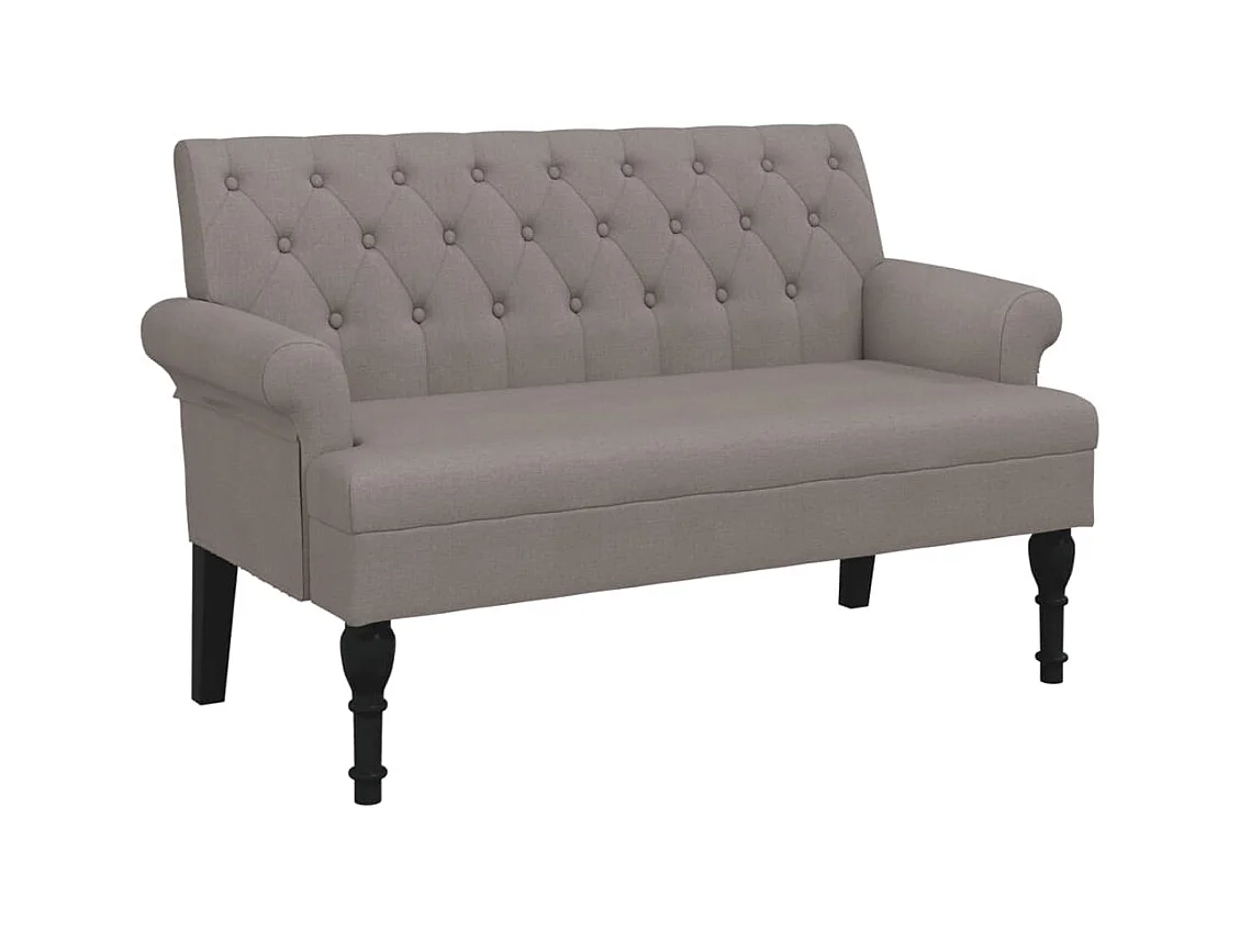 Banquette banc avec dossier tissu 120 x 62 x 75.5 cm DEC024660