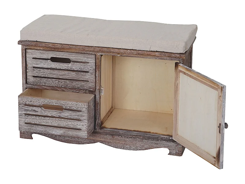 Banc banquette commode avec bois marron 71 x 32 x 49 cm 04_0001159