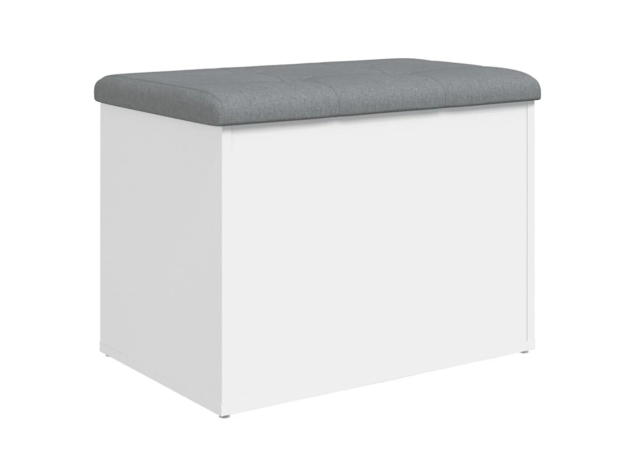 Banc banquette de rangement bois blanche 62 x 42 x 45 cm DEC024711