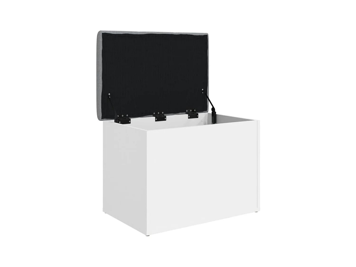 Banc banquette de rangement bois blanche 62 x 42 x 45 cm DEC024711