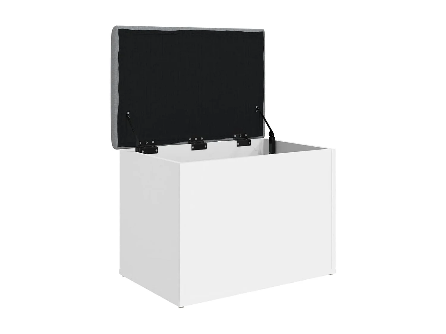 Banc banquette de rangement bois blanche 62 x 42 x 45 cm DEC024711