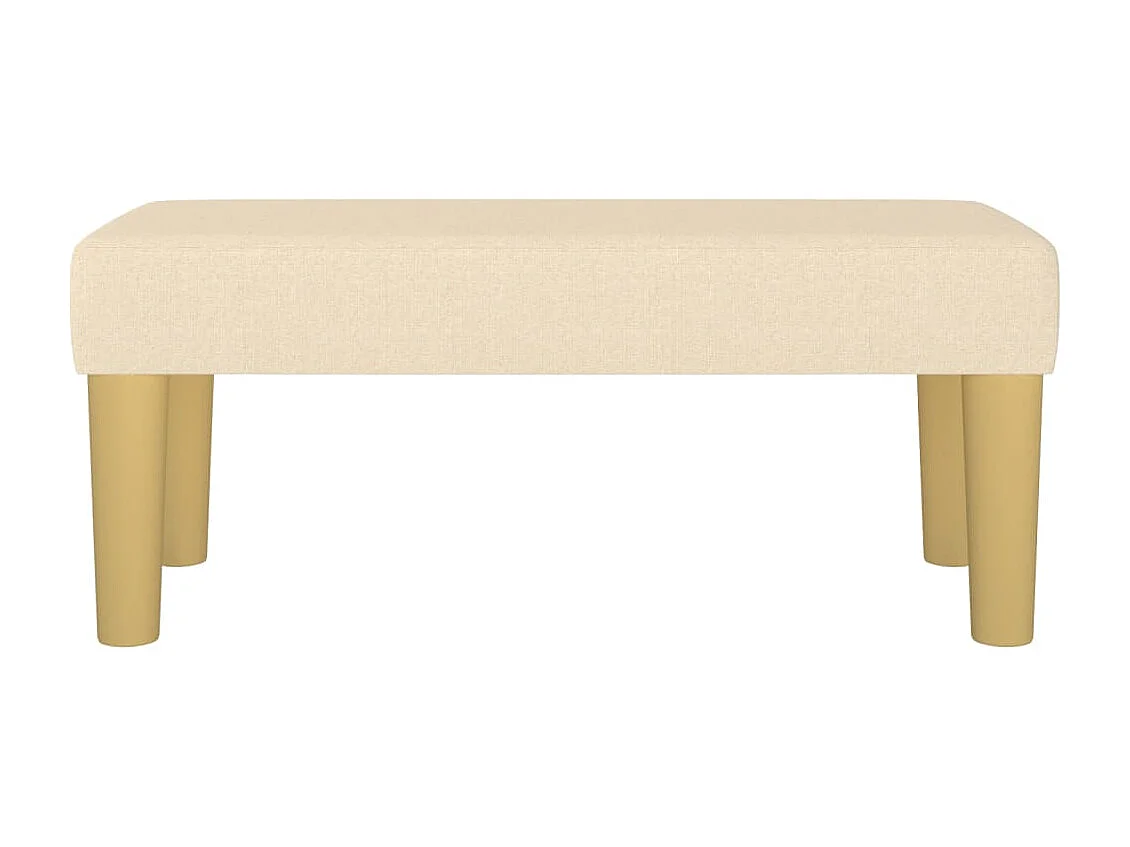 Banc bout de lit effet bois crème 70 x 30 x 30 cm DEC024668
