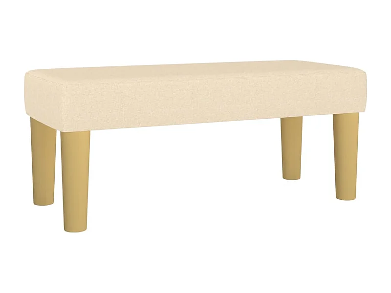Banc bout de lit effet bois crème 70 x 30 x 30 cm DEC024668