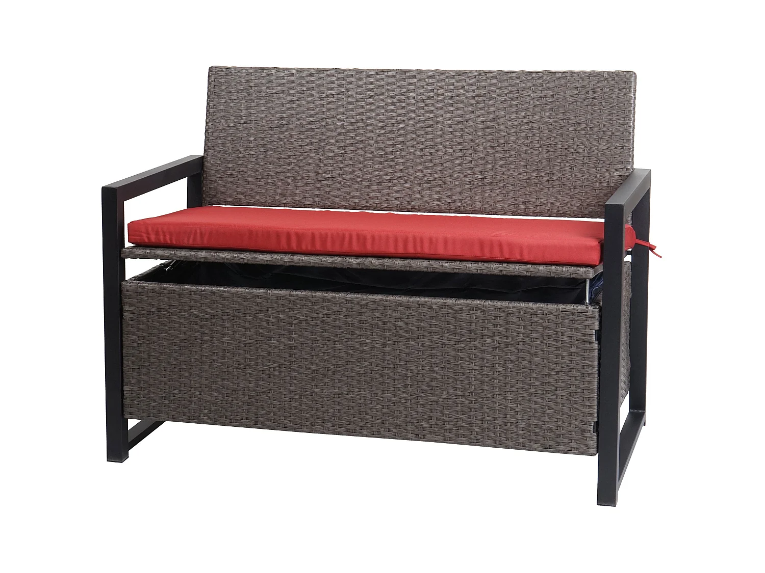 Banc 2 places en grise 67 x 21 x 112 cm 04_0005796