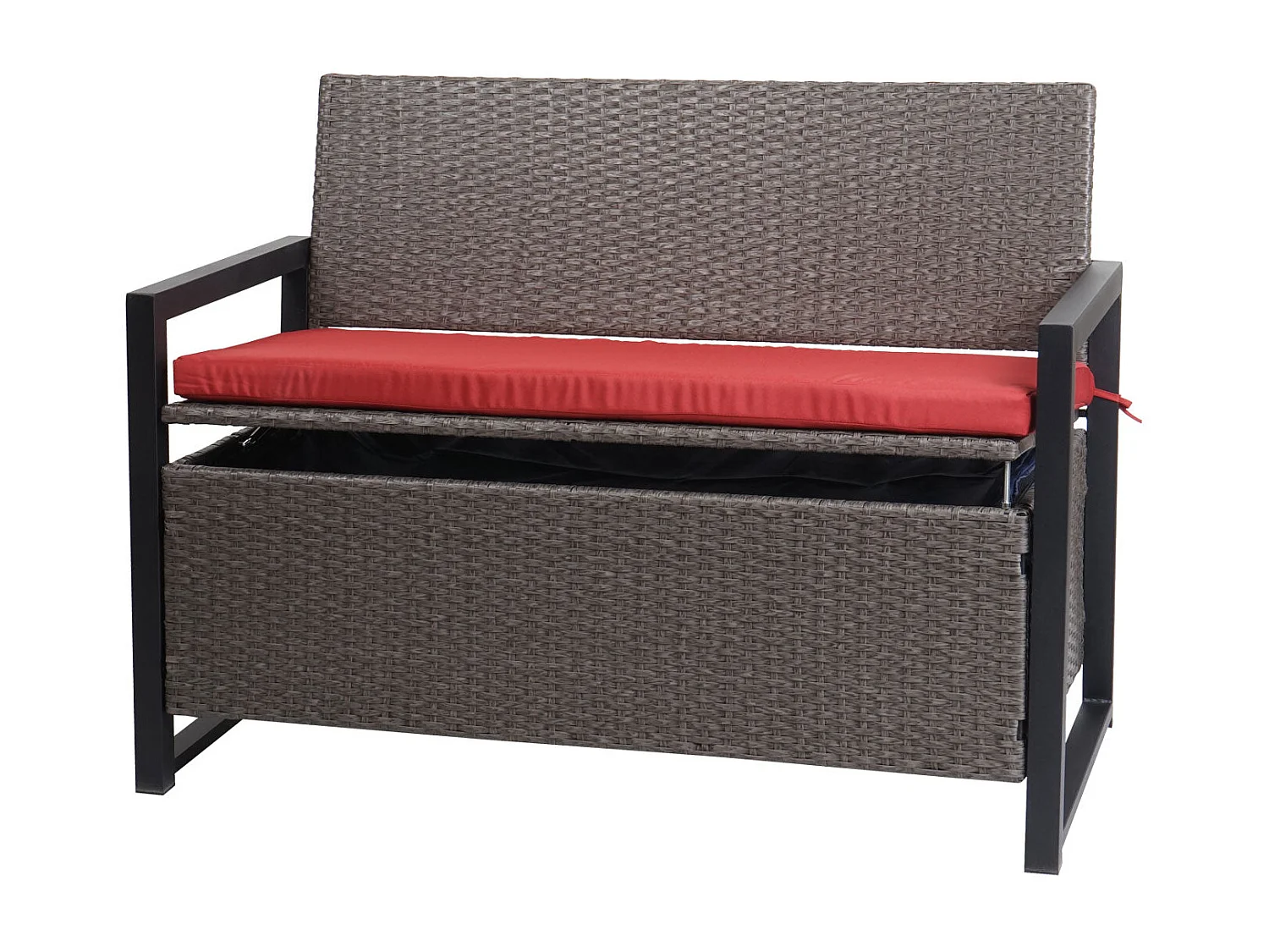Banc 2 places en grise 67 x 21 x 112 cm 04_0005796
