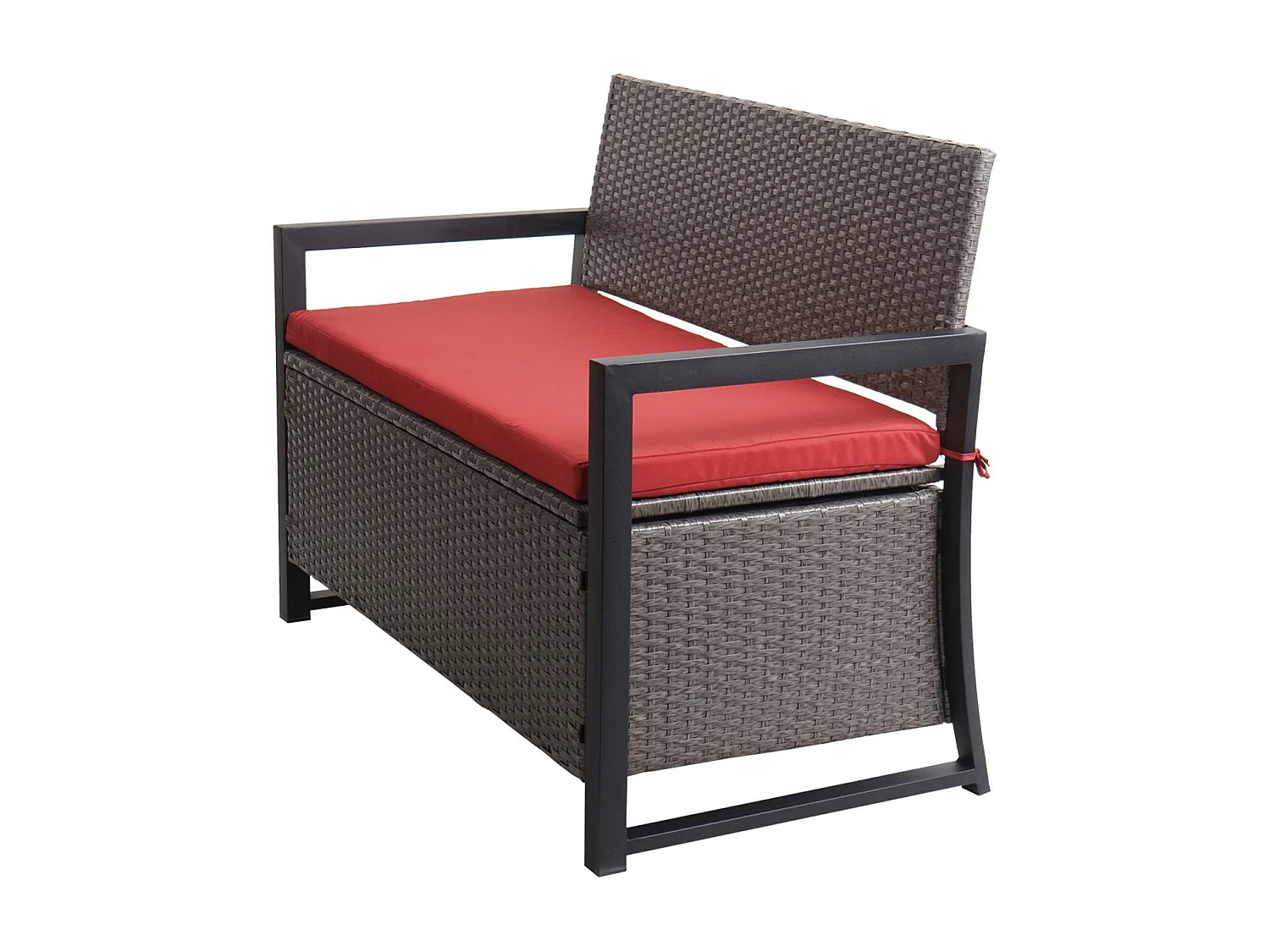 Banc 2 places en grise 67 x 21 x 112 cm 04_0005796