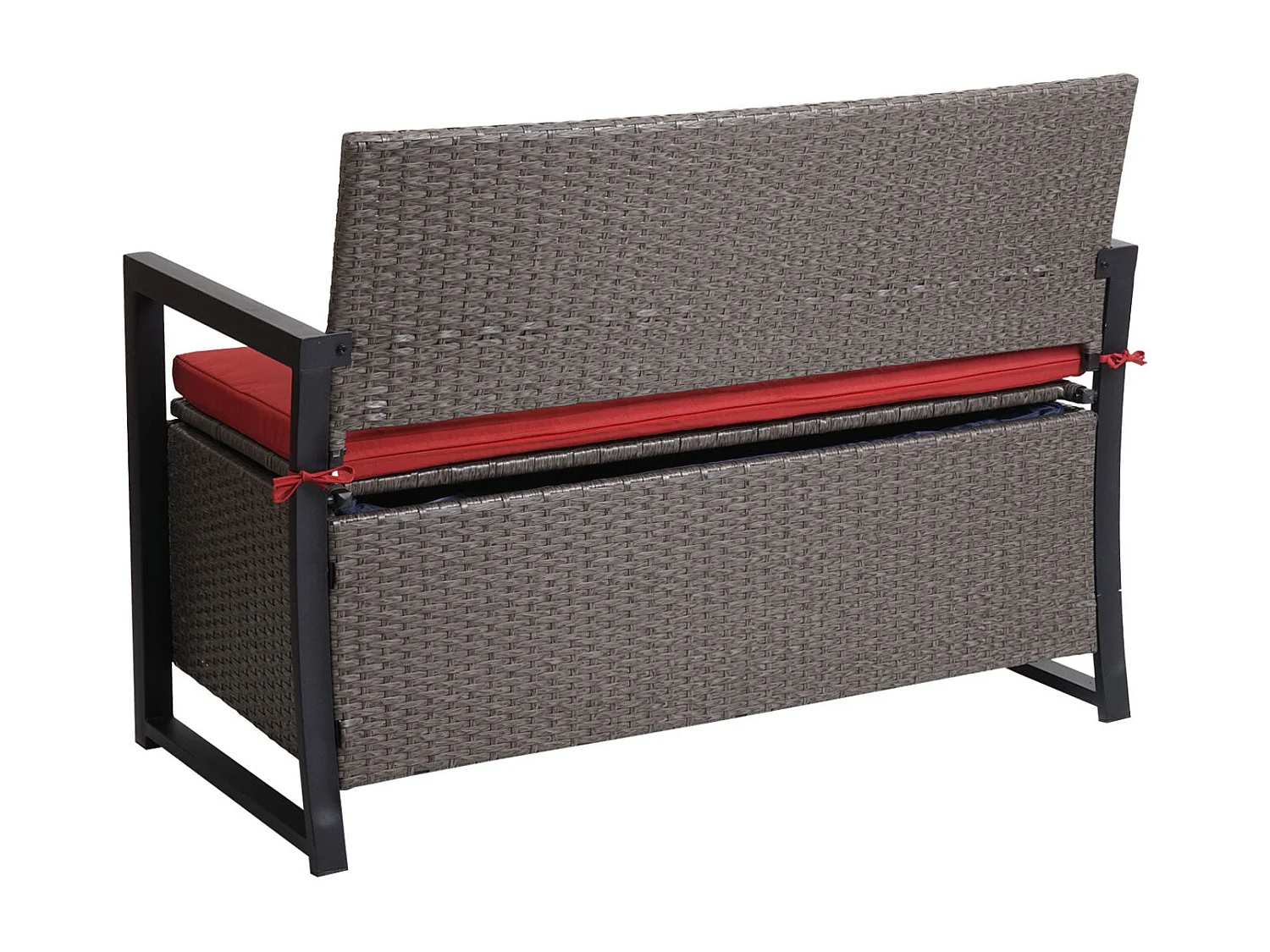Banc 2 places en grise 67 x 21 x 112 cm 04_0005796
