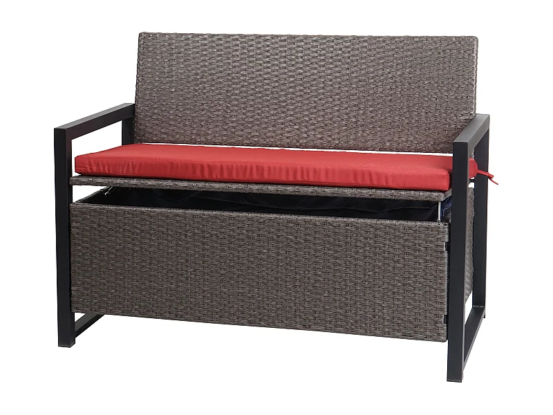 Banc 2 places en grise 67 x 21 x 112 cm 04_0005796