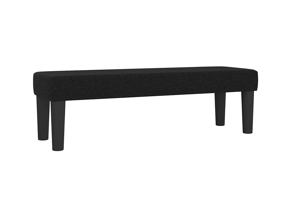 Banc de bout de effet bois noire 100 x 30 x 30 cm DEC024678