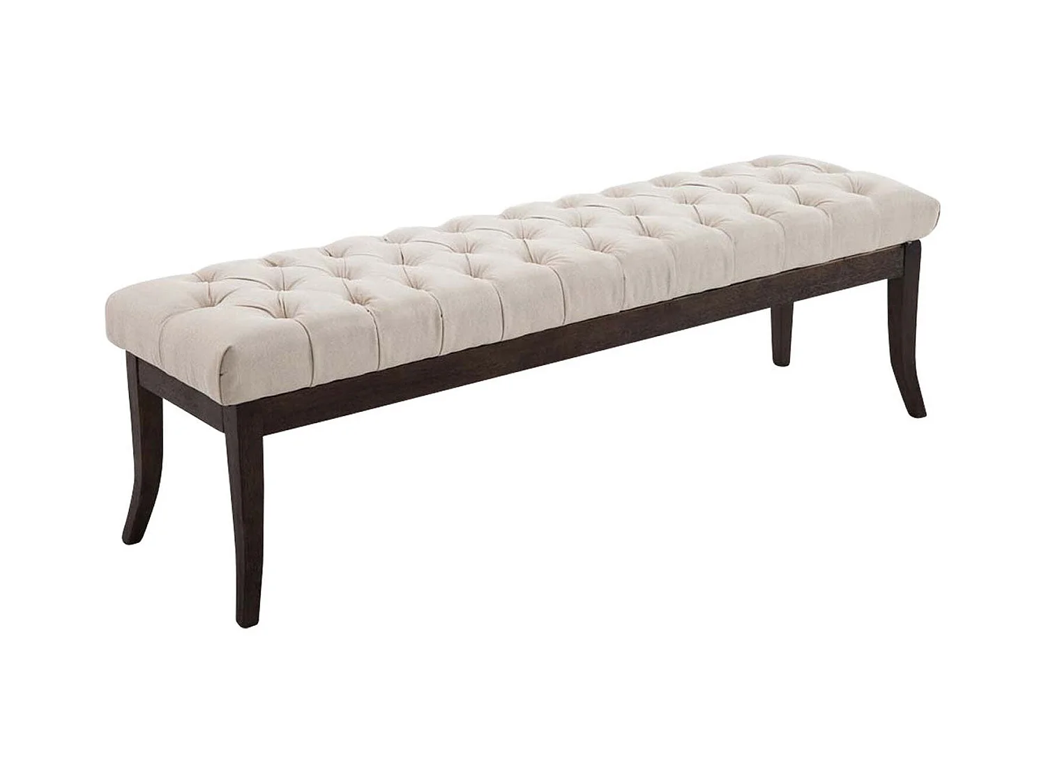 Banc design Chesterfield 150 bois marron 150 x 38 x 46 cm 10_0003687
