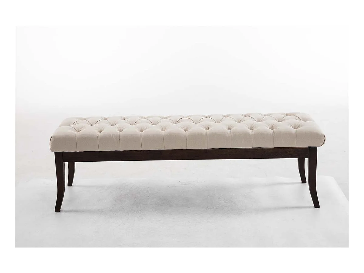 Banc design Chesterfield 150 bois marron 150 x 38 x 46 cm 10_0003687
