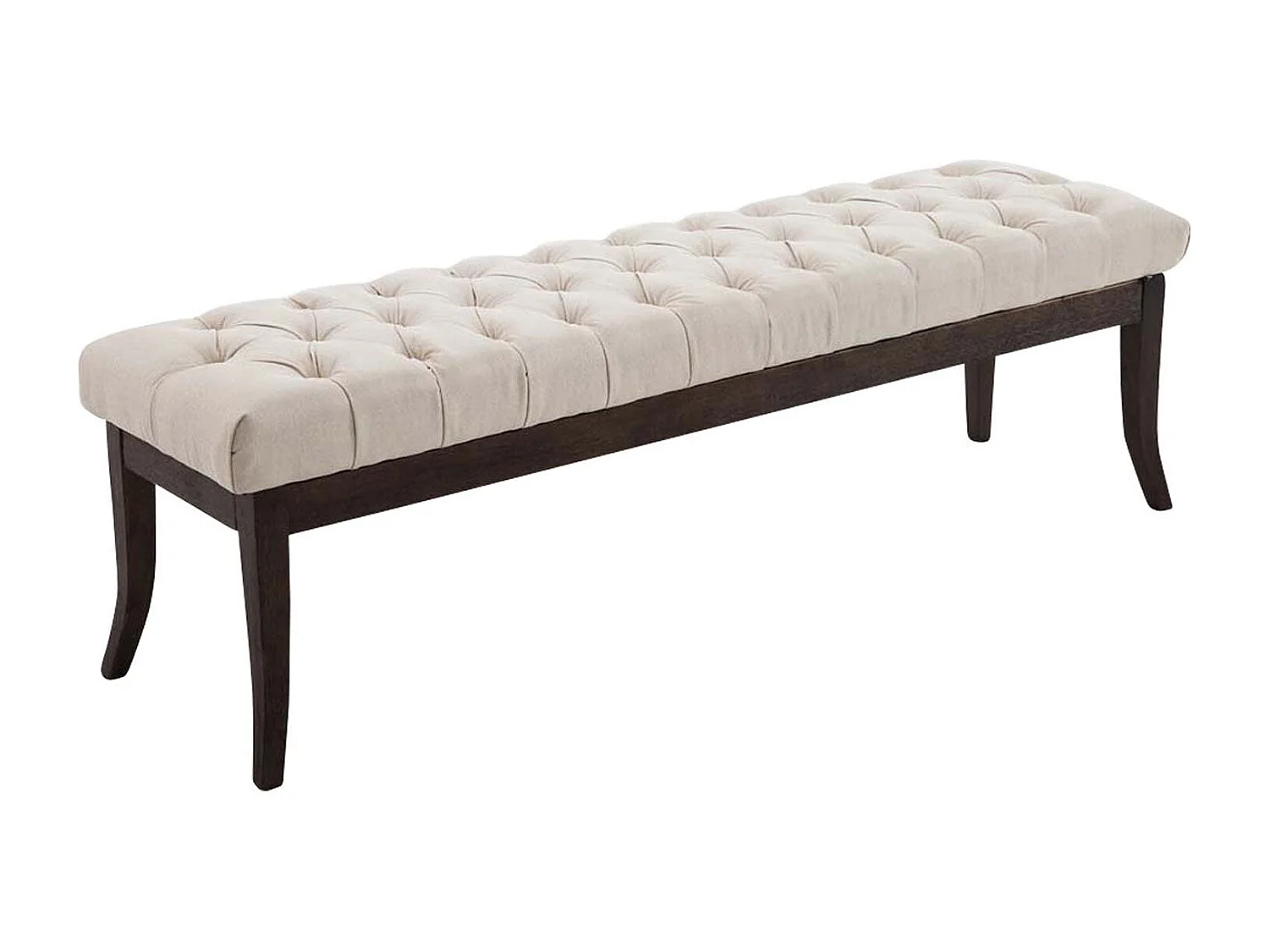 Banc design Chesterfield 150 bois marron 150 x 38 x 46 cm 10_0003687