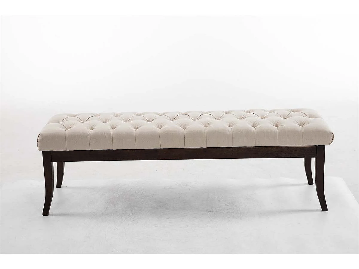 Banc design Chesterfield 150 bois marron 150 x 38 x 46 cm 10_0003687