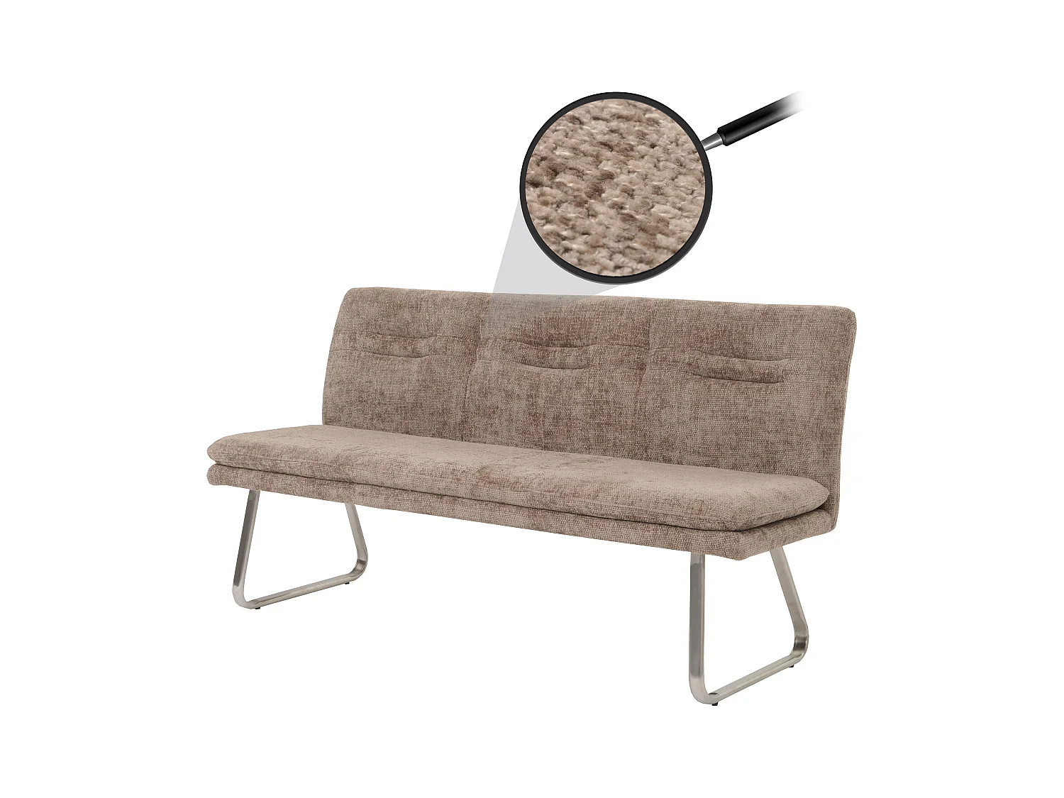 Banc de salle à argenté 180 x 58 x 93 cm 04_0005848