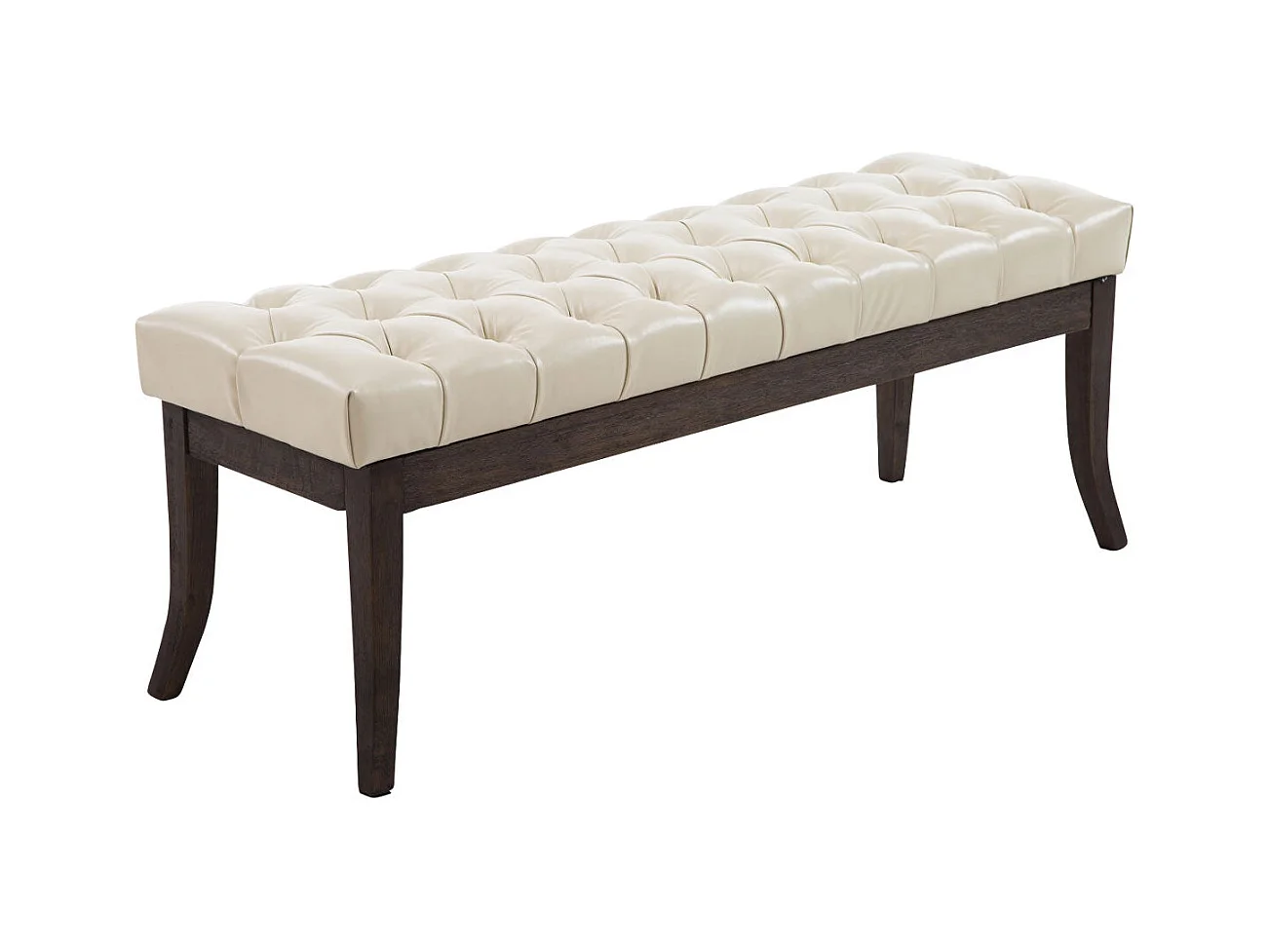 Banc design Chesterfield 120 bois marron 120 x 38 x 46 cm 10_0003672