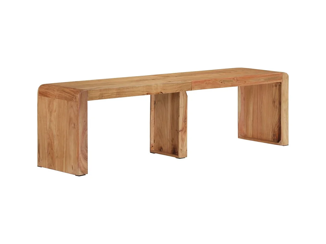 Banc style rustique 160 bois marron 38 x 160 x 45 cm DEC024998