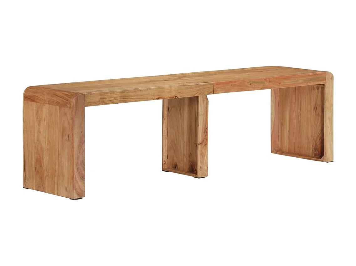 Banc style rustique 160 bois marron 38 x 160 x 45 cm DEC024998