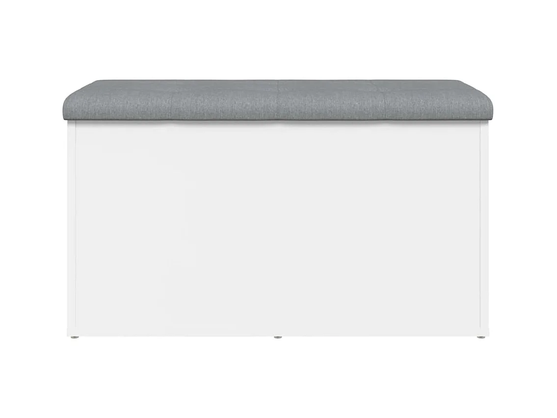 Banc banquette de rangement bois blanche 82 x 42 x 45 cm DEC024713
