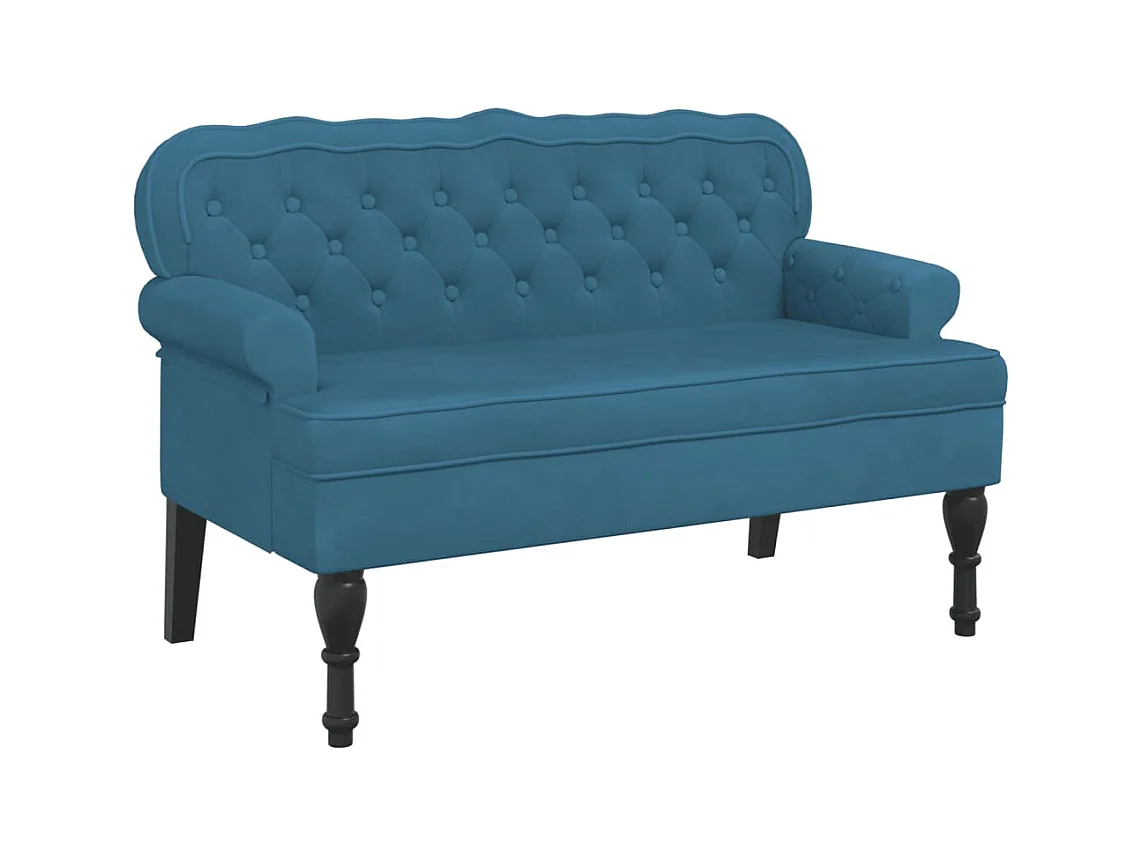 Banquette banc canapé avec bleue 119.5 x 64.5 x 75 cm DEC024639