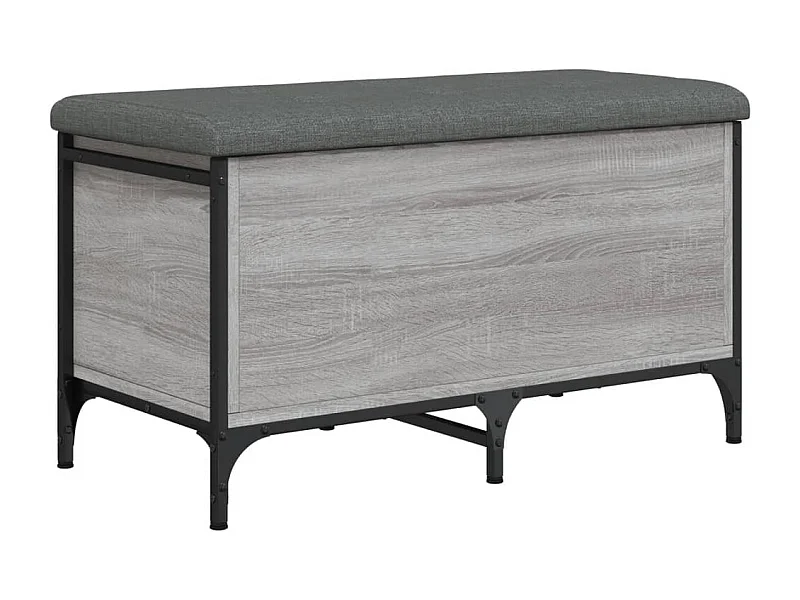 Banc banquette de rangement bois marron 82 x 42 x 45 cm DEC024807