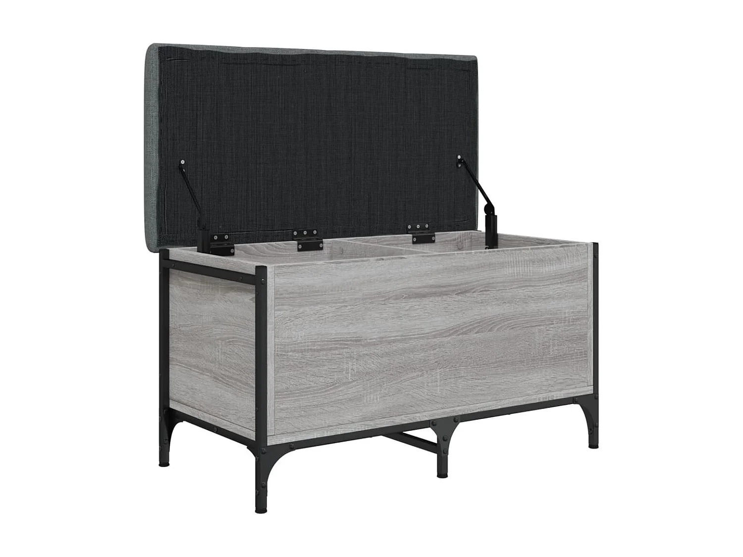 Banc banquette de rangement bois marron 82 x 42 x 45 cm DEC024807