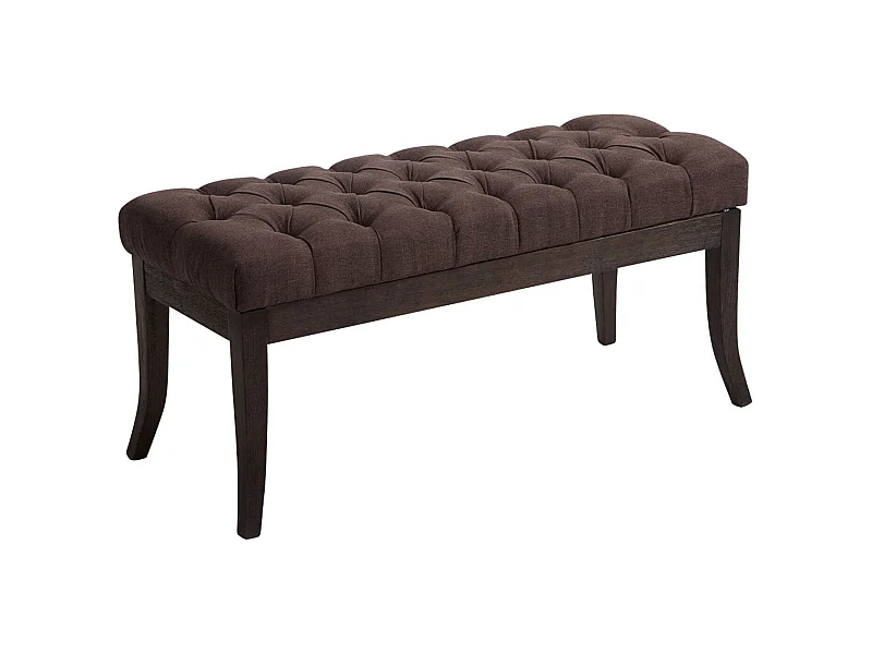 Banc design Chesterfield 100 bois marron 100 x 38 x 46 cm 10_0003681