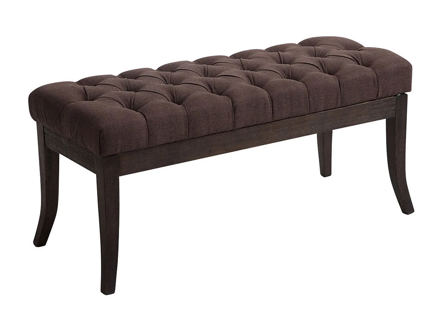 Banc design Chesterfield 100 bois marron 100 x 38 x 46 cm 10_0003681