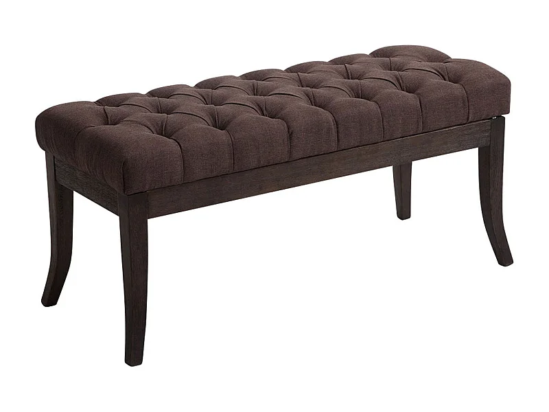 Banc design Chesterfield 100 bois marron 100 x 38 x 46 cm 10_0003681