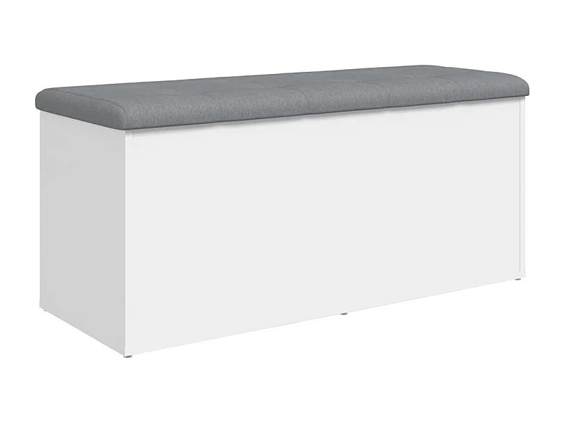 Banc banquette de rangement bois blanche 102 x 42 x 45 cm DEC024707