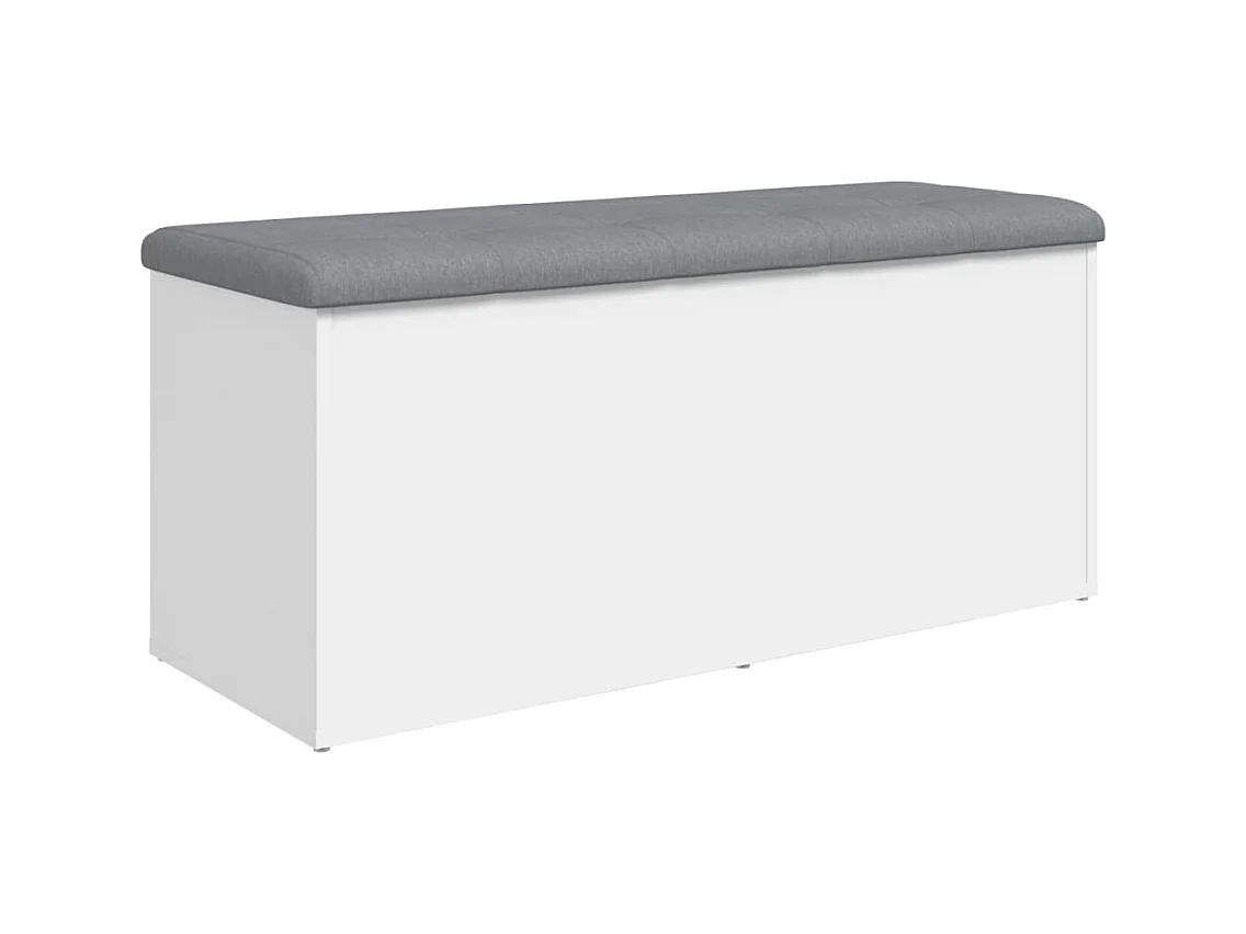 Banc banquette de rangement bois blanche 102 x 42 x 45 cm DEC024707
