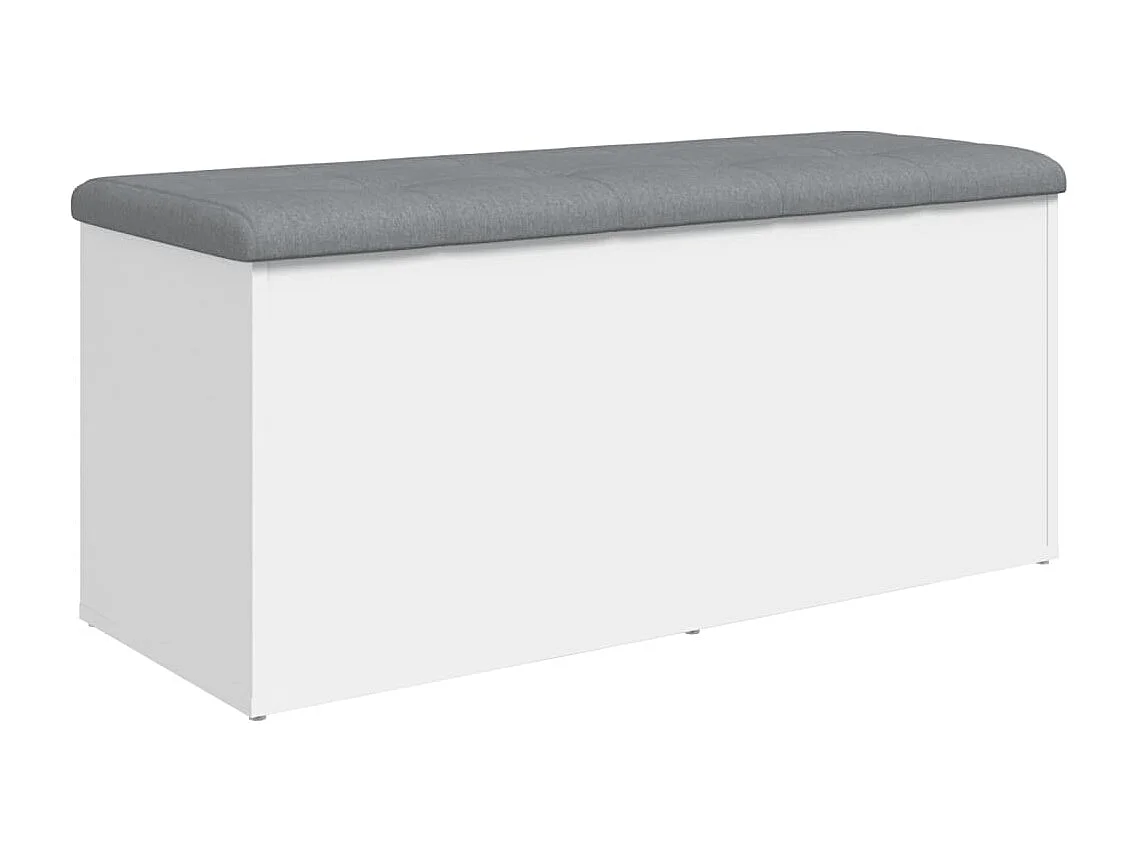 Banc banquette de rangement bois blanche 102 x 42 x 45 cm DEC024707
