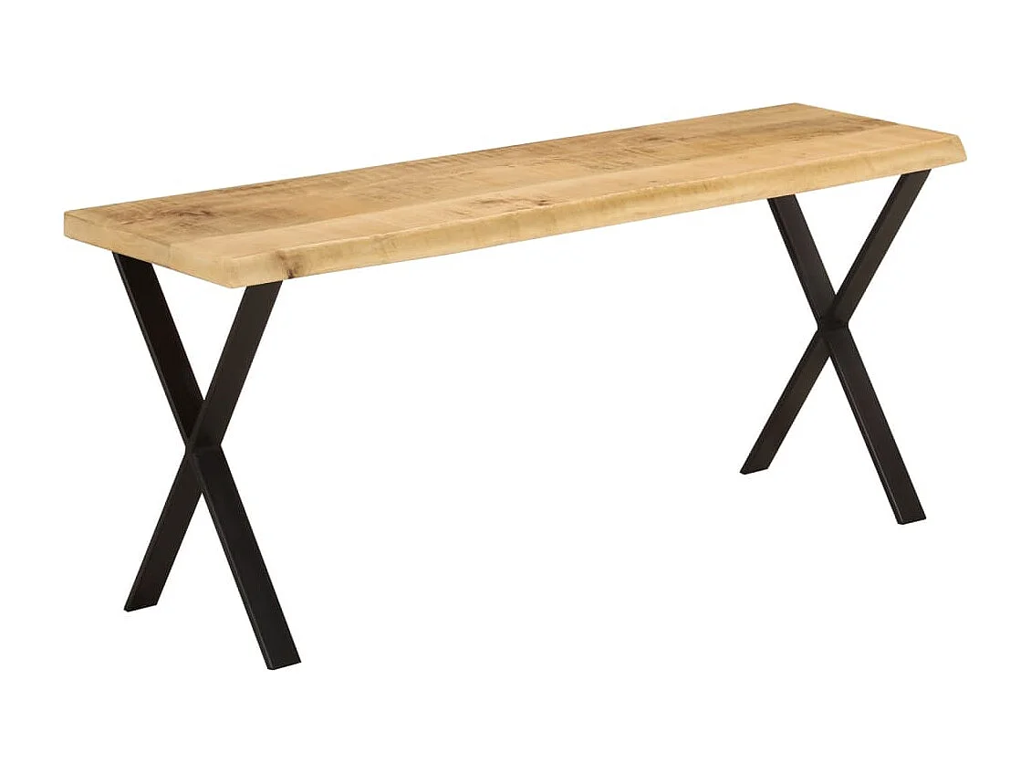 Banquette banc design rustique marron 105 x 33 x 45 cm DEC024626