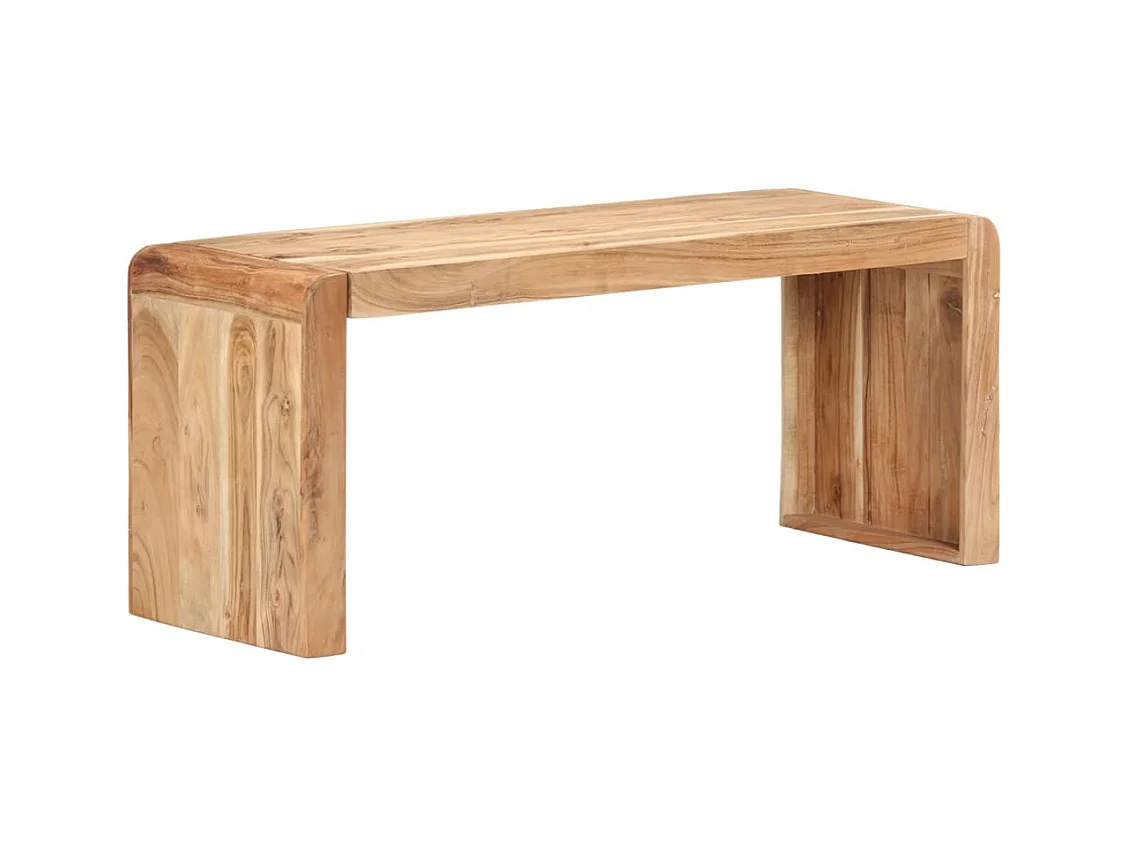 Banc design rustique 110 bois marron 110 x 38 x 46 cm DEC024994