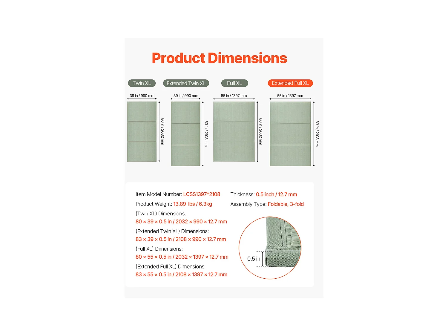 Tatami Japonais SucceBuy Tapis de Tatami Japonais Pliable King Size, Matelas Antidérapant en Herbe de Jonc