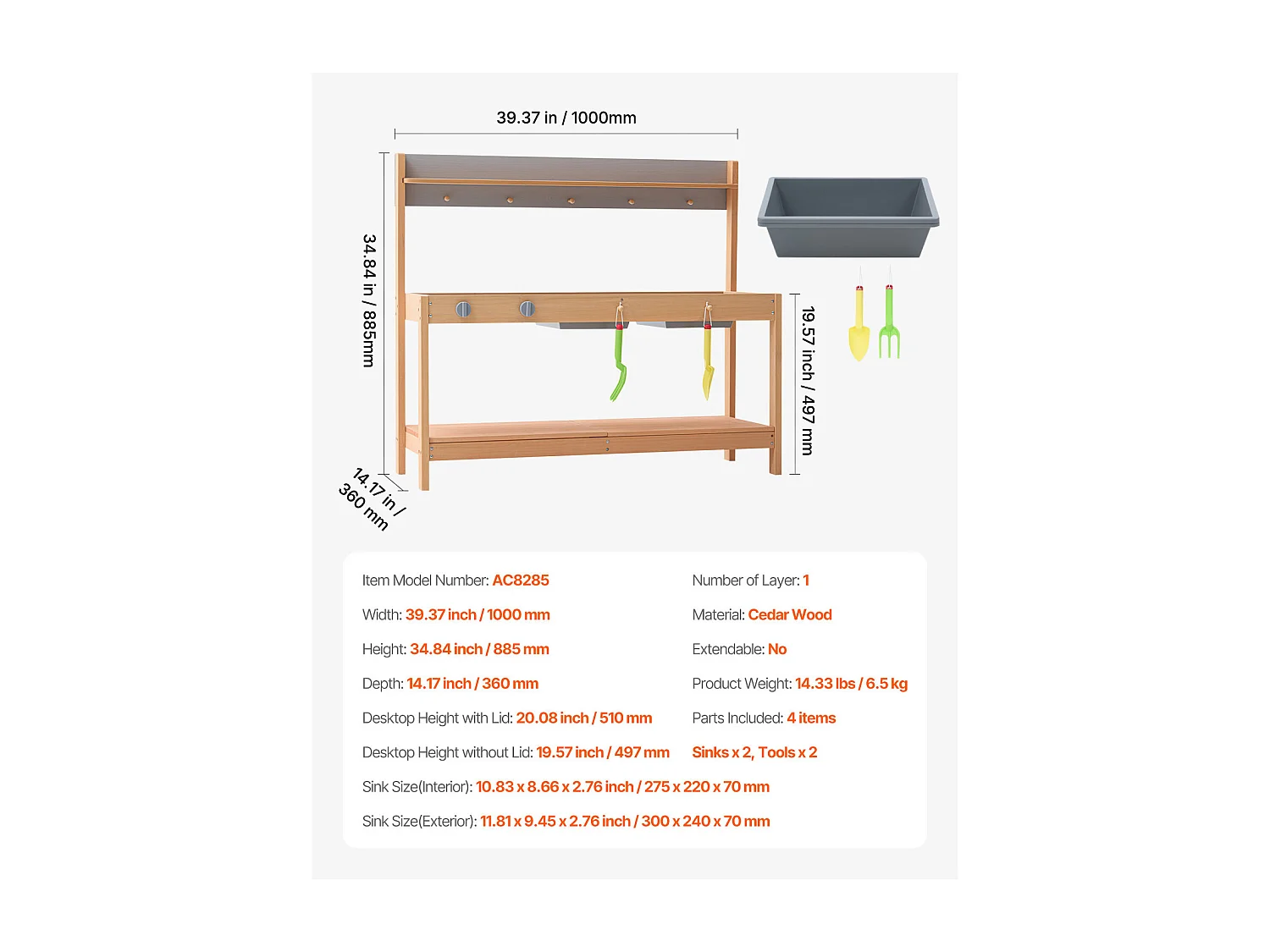 Cuisine pour Enfants, SucceBuy Cuisine en Bois - Ensemble de Jeux d'Extérieur pour Enfants