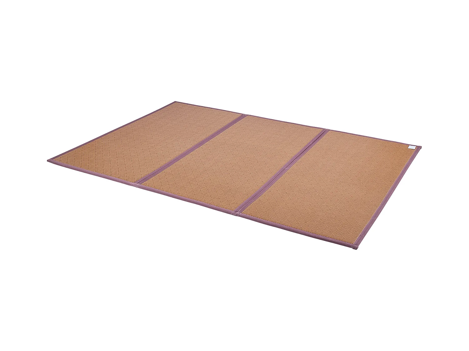 Tatami Japonais SucceBuy Tapis Tatami Japonais Pliable 203 x 140cm, Matelas en Rotin Naturel