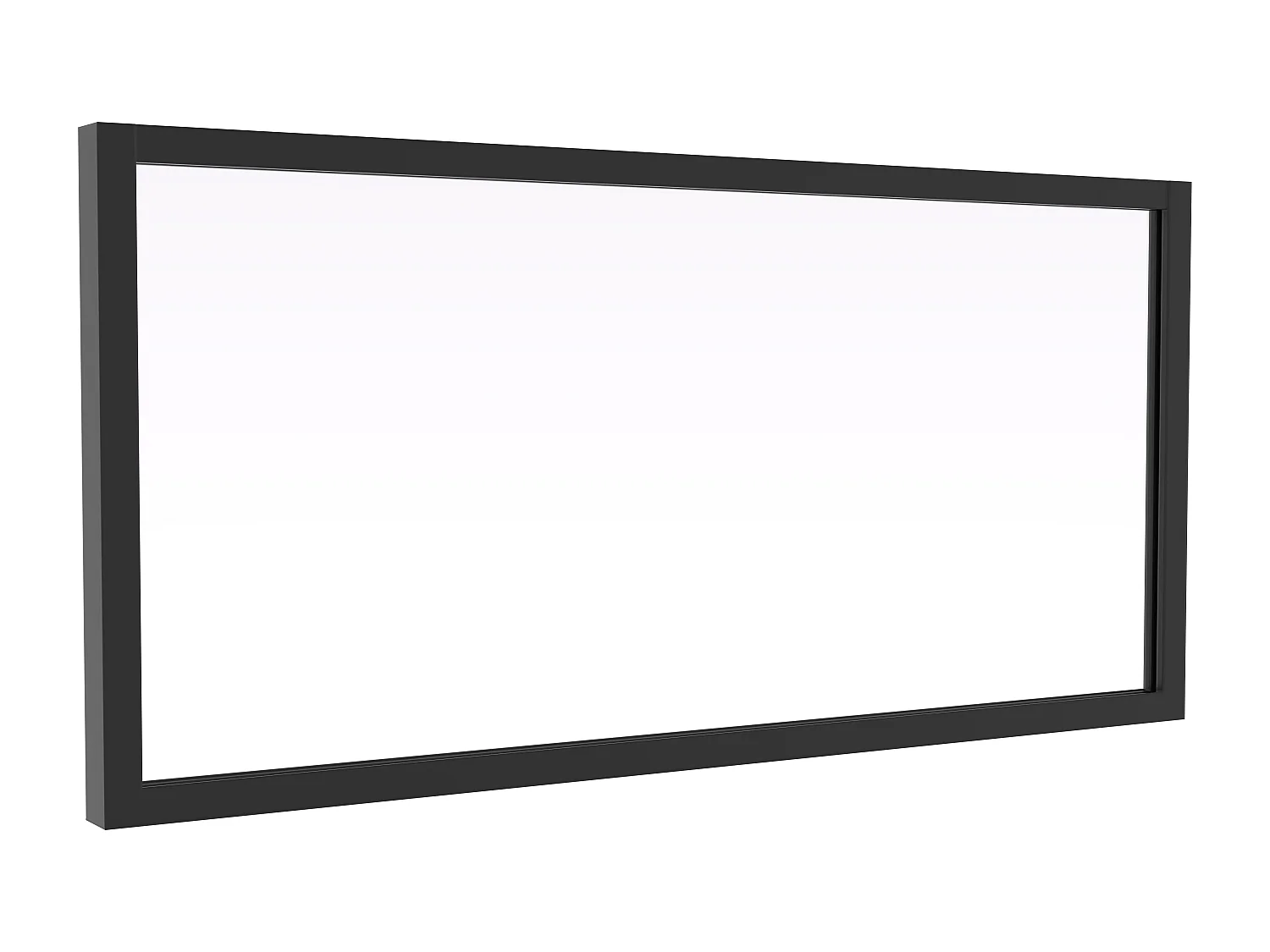 Imposte atelier en aluminium thermolaqué - L83 x H40 cm - Noir - SENECA