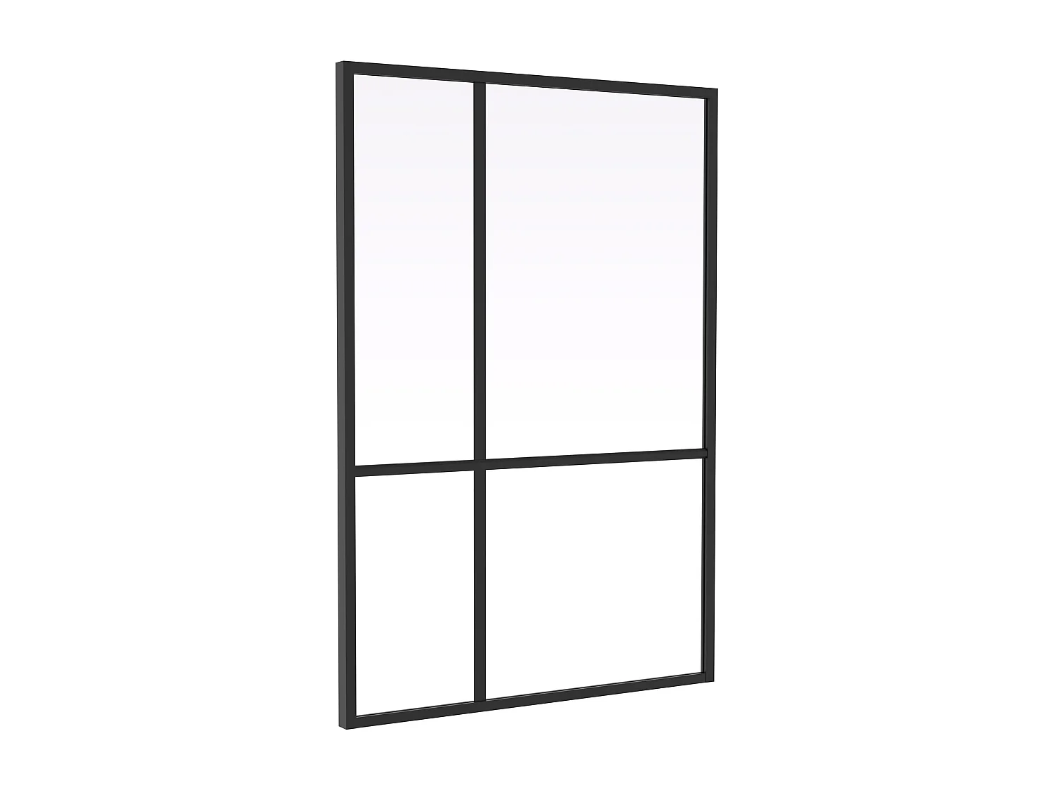 Verrière atelier design en aluminium thermolaqué - L90 x H130 - TONIBA