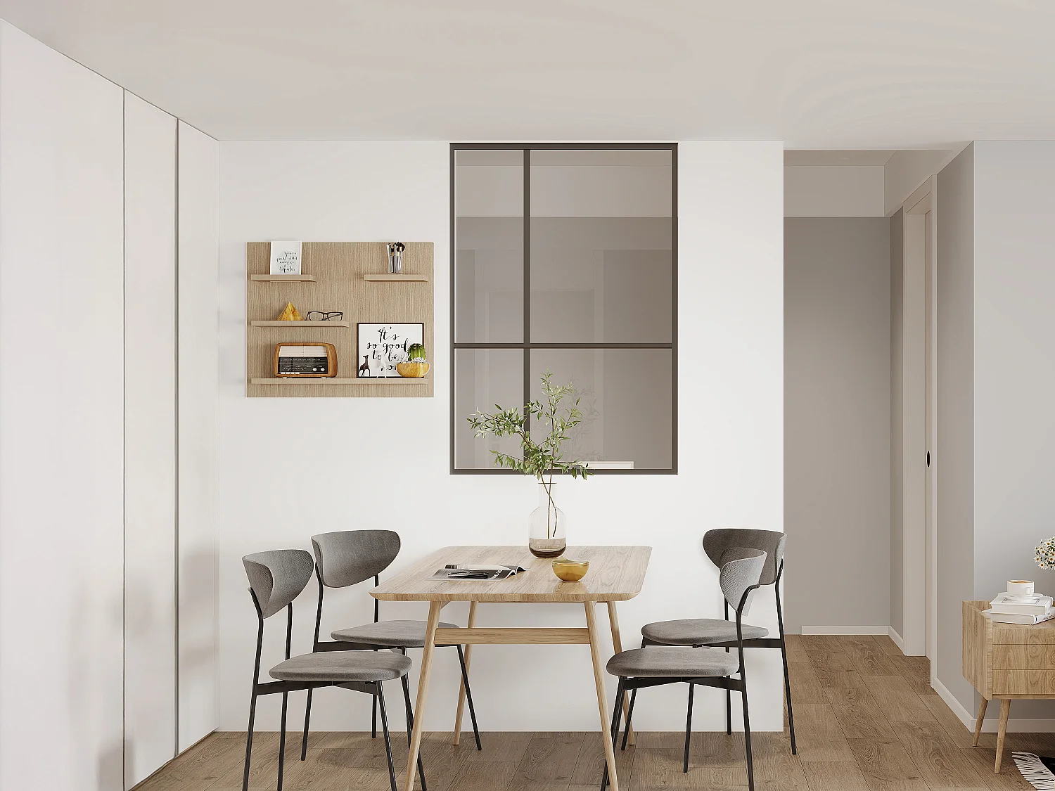 Verrière atelier design en aluminium thermolaqué - L90 x H130 - TONIBA