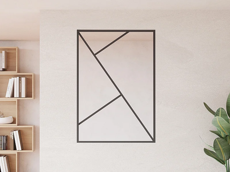 Verrière asymétrique en aluminium thermolaqué - L90 x H130 - FAZENDA