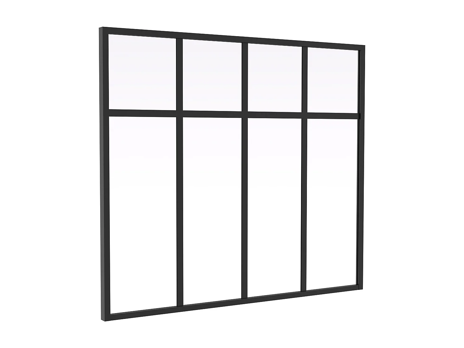 Verrière atelier design en aluminium thermolaqué - L120 x H105 - MAVORA