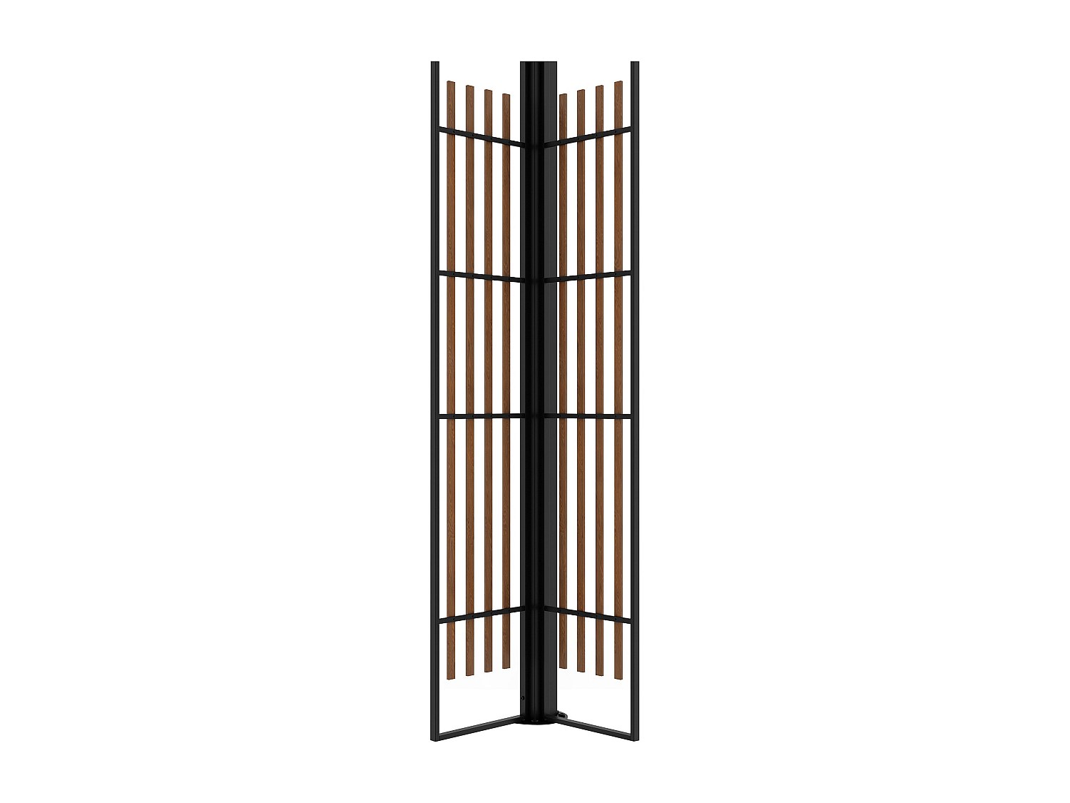 Vente-unique 2er-Set Rankgitter Für Pergola Aus Stahl Und Holz - L37, 5 X H206 Cm - Mazara