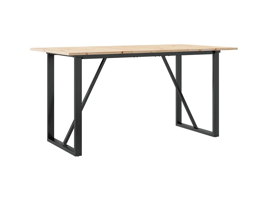 Table de salle à marron 140 x 80 x 75 cm DEC036782