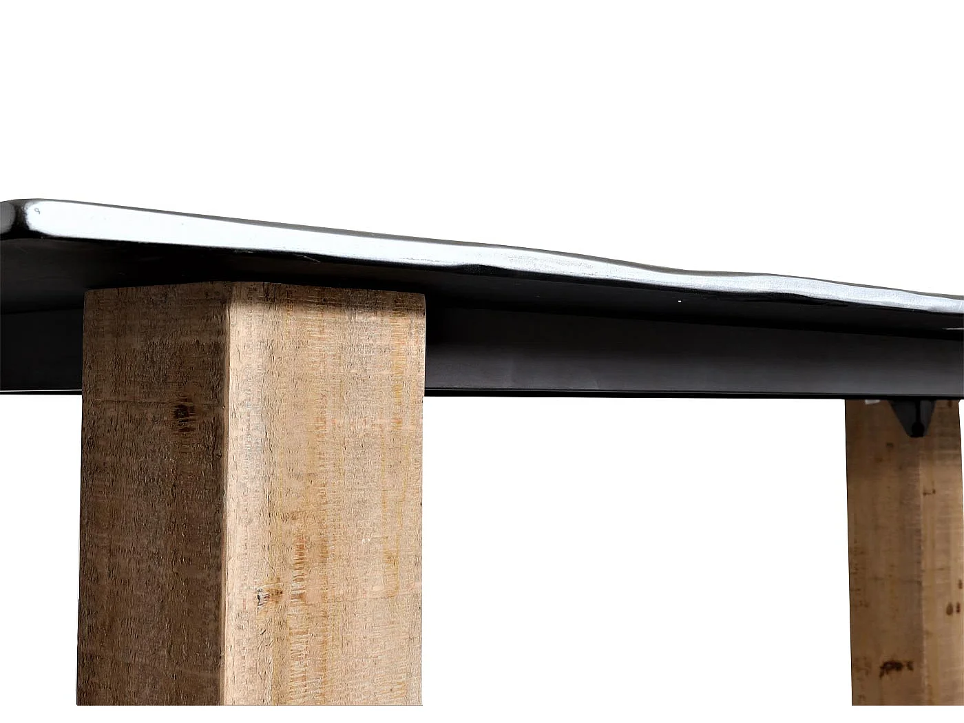 Table à manger design métal marron 240 x 100 x 77 cm 04_0008566