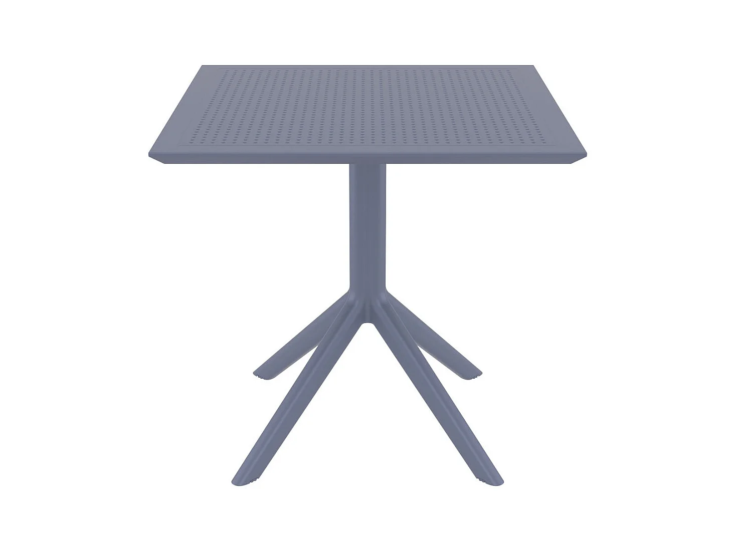 Table de jardin lounge grise 80 x 80 x 74 cm 10_0003056