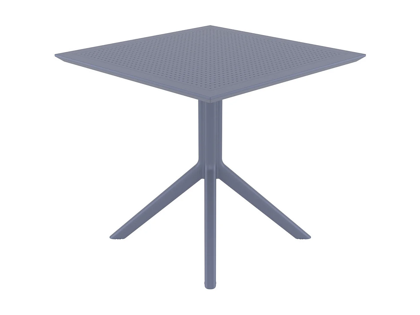 Table de jardin lounge grise 80 x 80 x 74 cm 10_0003056