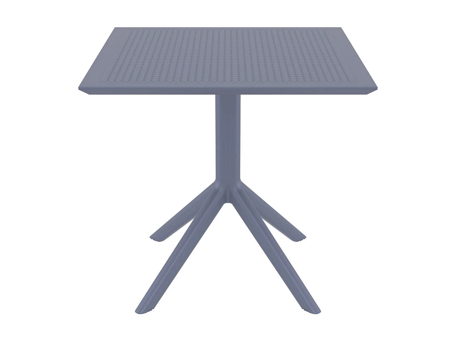 Table de jardin lounge grise 80 x 80 x 74 cm 10_0003056