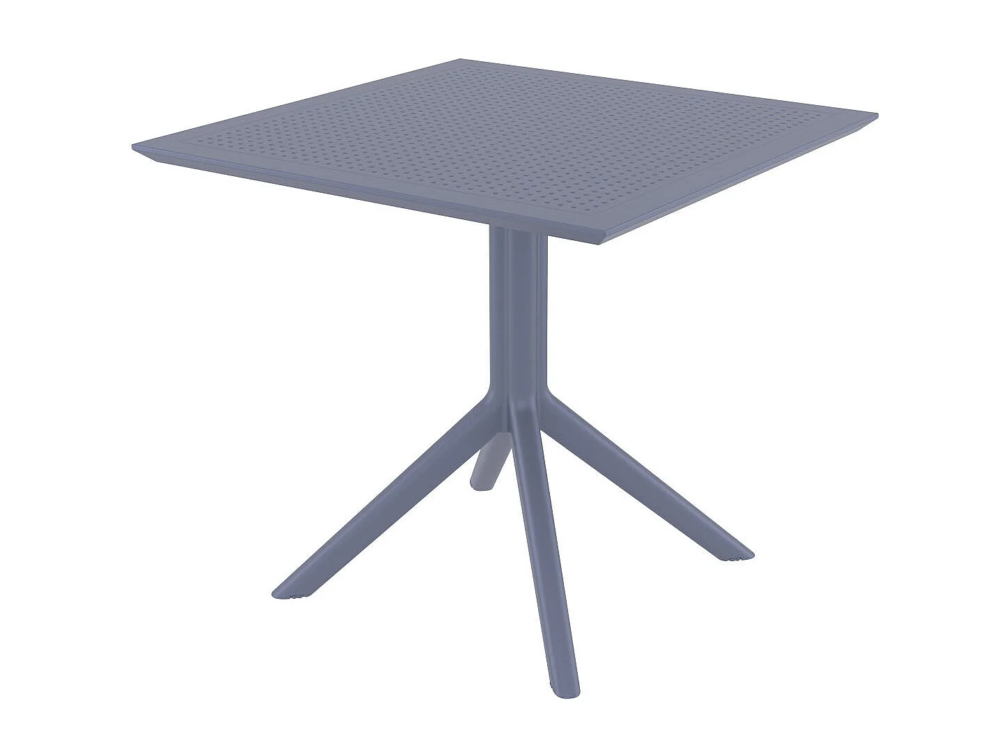 Table de jardin lounge grise 80 x 80 x 74 cm 10_0003056