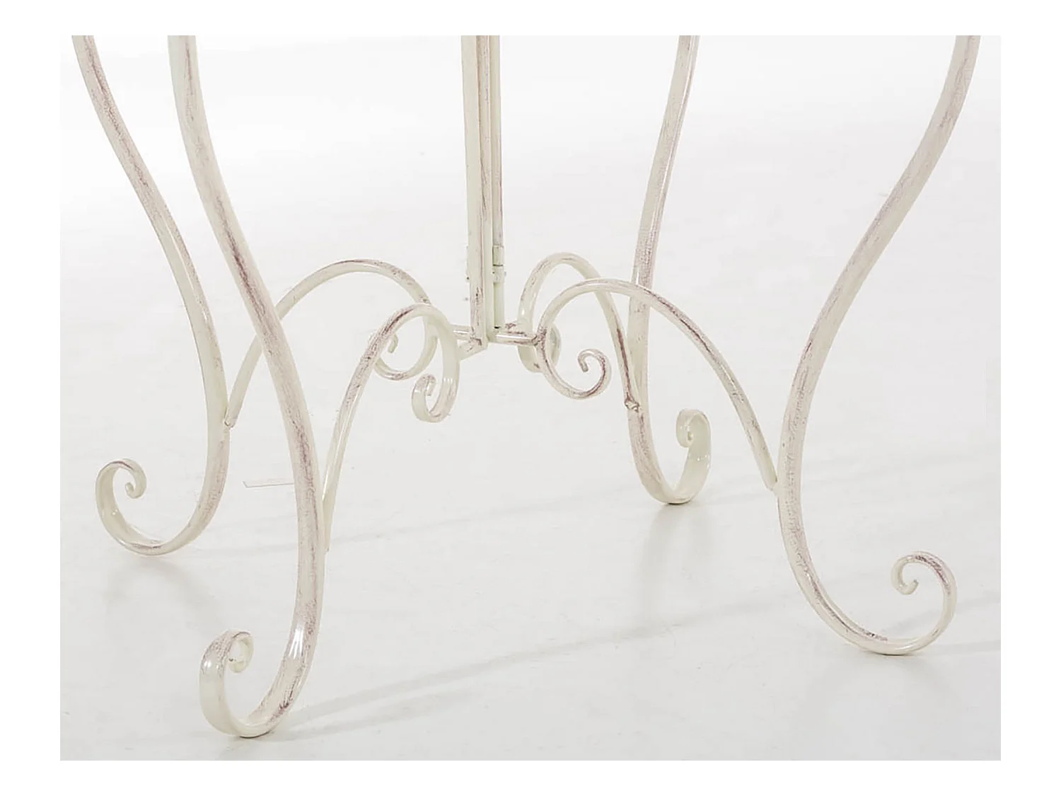 Table de jardin ronde crème 70 x 70 x 72 cm 10_0003046