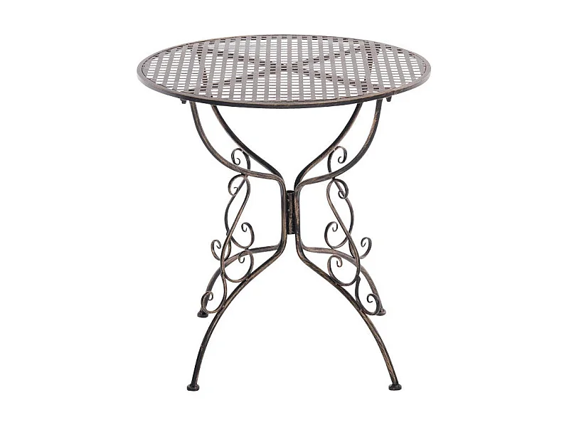 Table de jardin en bronze 70 x 70 x 74 cm MDJ10045